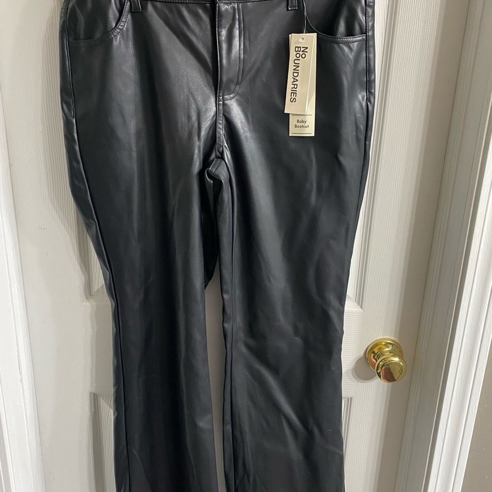 Boundaries Black Leather Pants
